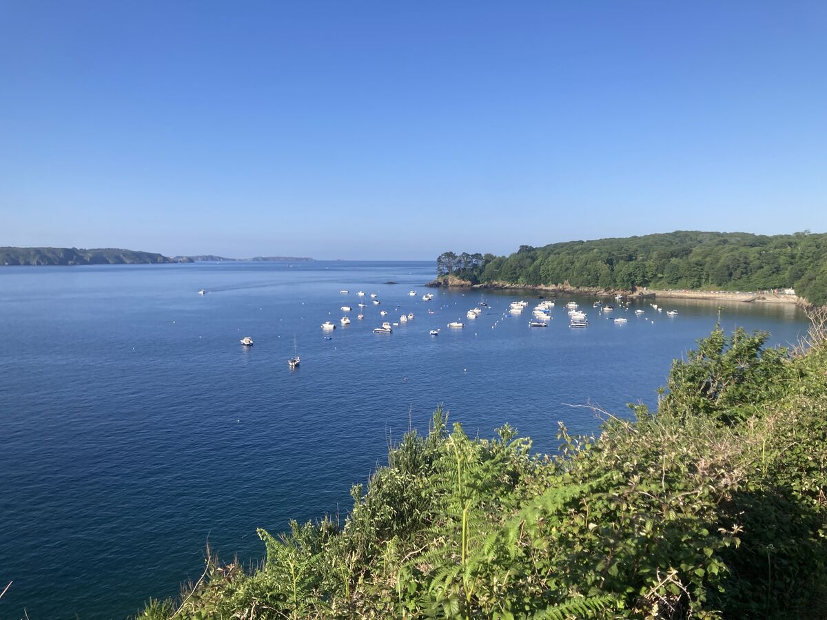 L'anse du Dellec à Plouzané, sur la route de Brest