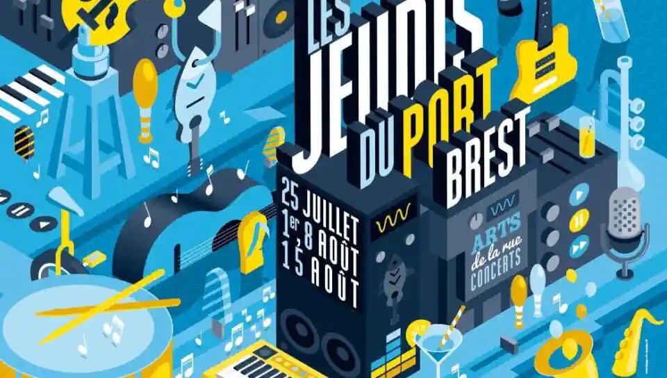 Plakat des Festivals Les Jeudis du port in Brest