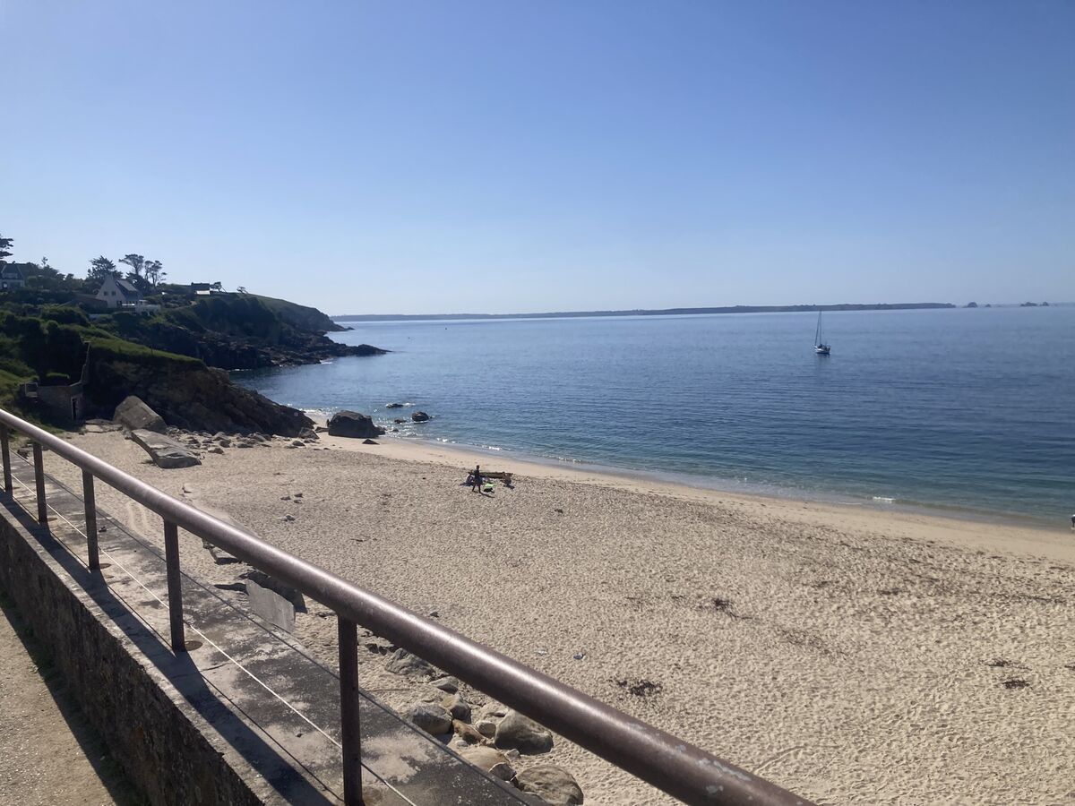 La plage de Tregana, sable blond et eau calme